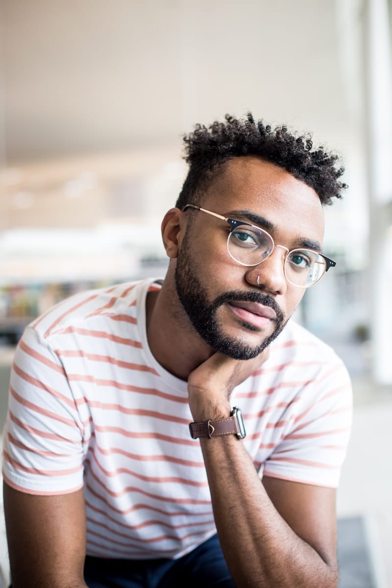 Textured Caesar cut — short and sharp